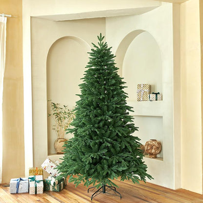 6/7.5Ft Simple Realistic Green Christmas Tree, PVC Pine, Lightweight for Home and Easy to Assemble,Christmas Holidy Decor Ornaments Decoration Supplies